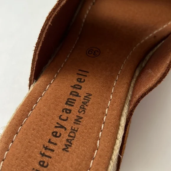 🌴 Sz 8 Jeffery Campbell brown slip-on platform slippers 🌴 - Picture 6 of 6